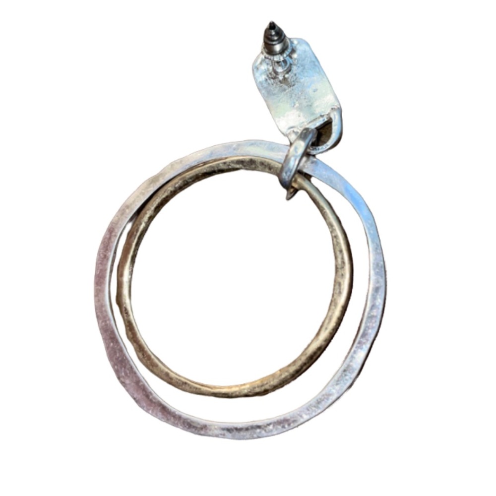 Gold & Silver Medium Size Hoops View 3